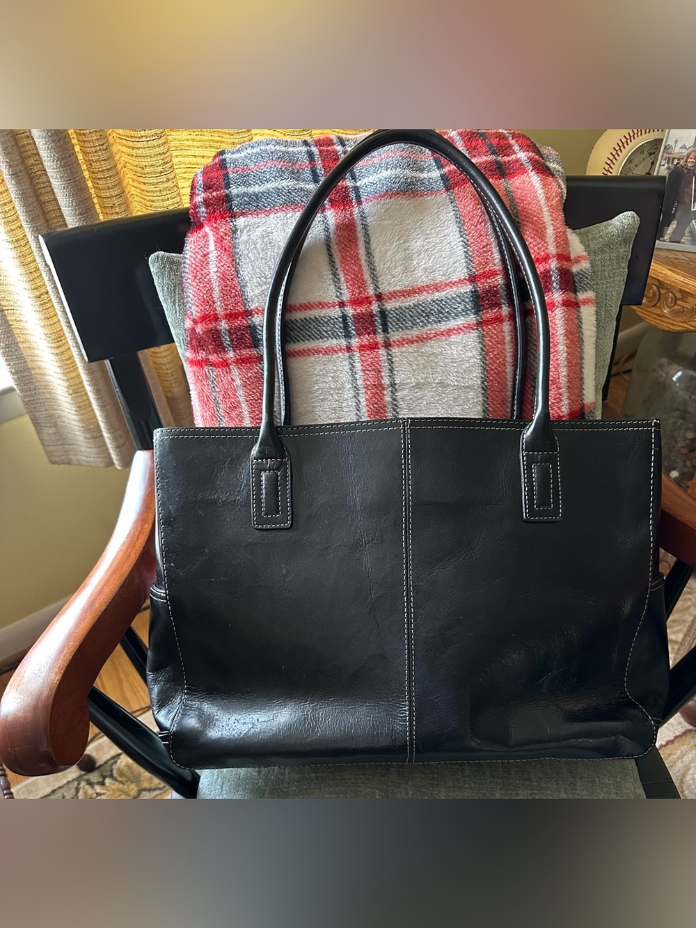 Fossil Black Leather Workbag